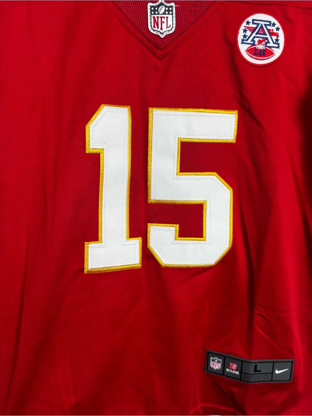 NFL x NIKE | On Field NEW Chiefs Jersey Patrick Mahomes #15 Kids Size Large